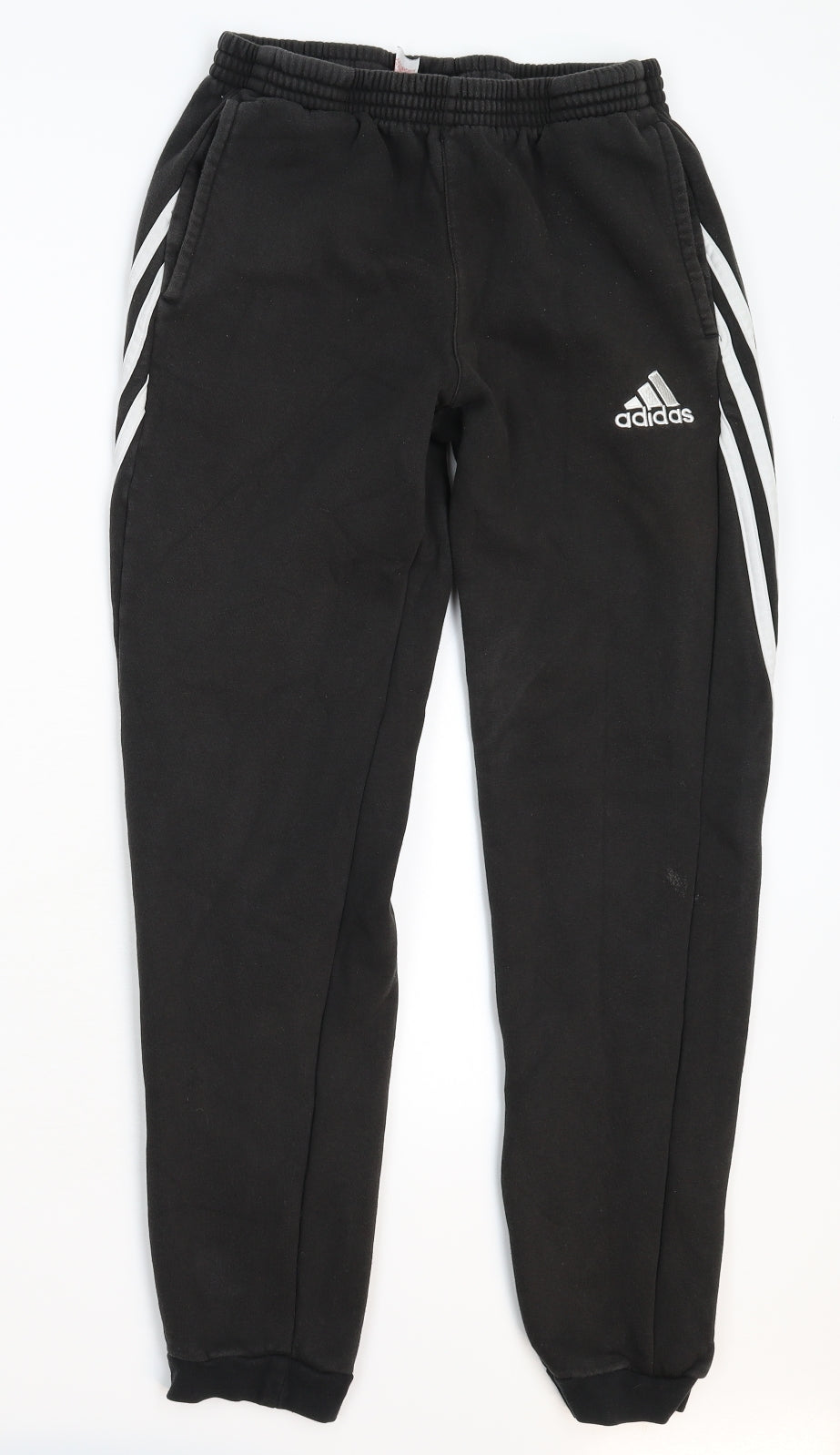 adidas Boys Black   Jogger Trousers Size 14 Years