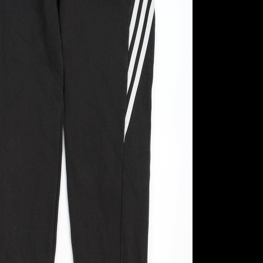 adidas Boys Black   Jogger Trousers Size 14 Years