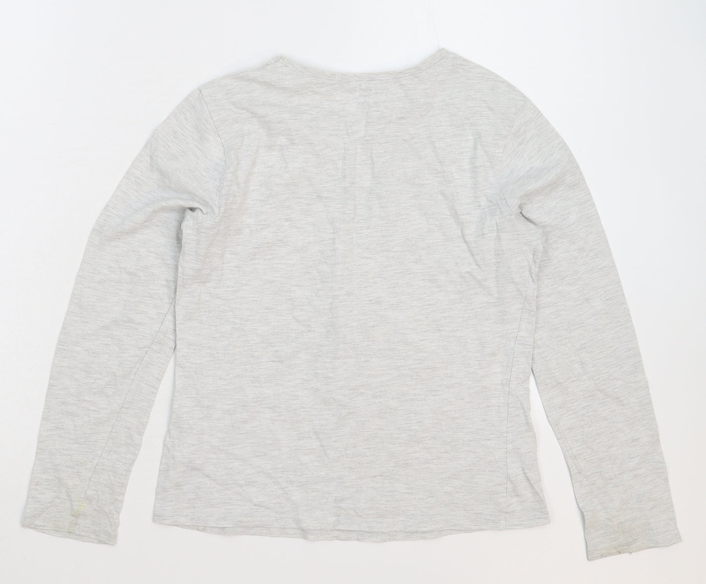 George Girls Grey   Basic T-Shirt Size 10-11 Years