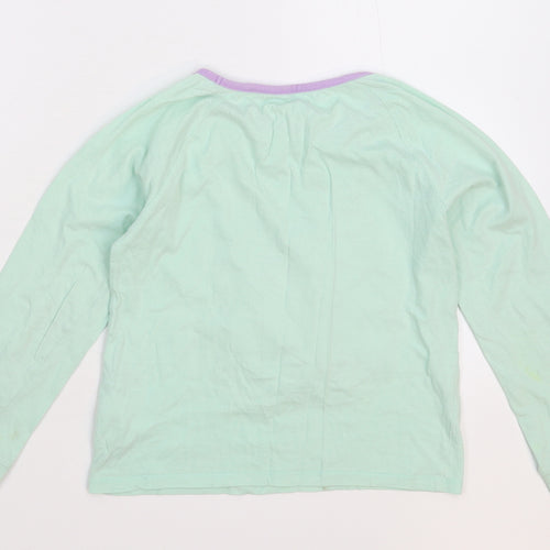 Avon Girls Green Solid  Top Pyjama Top Size 10 Years