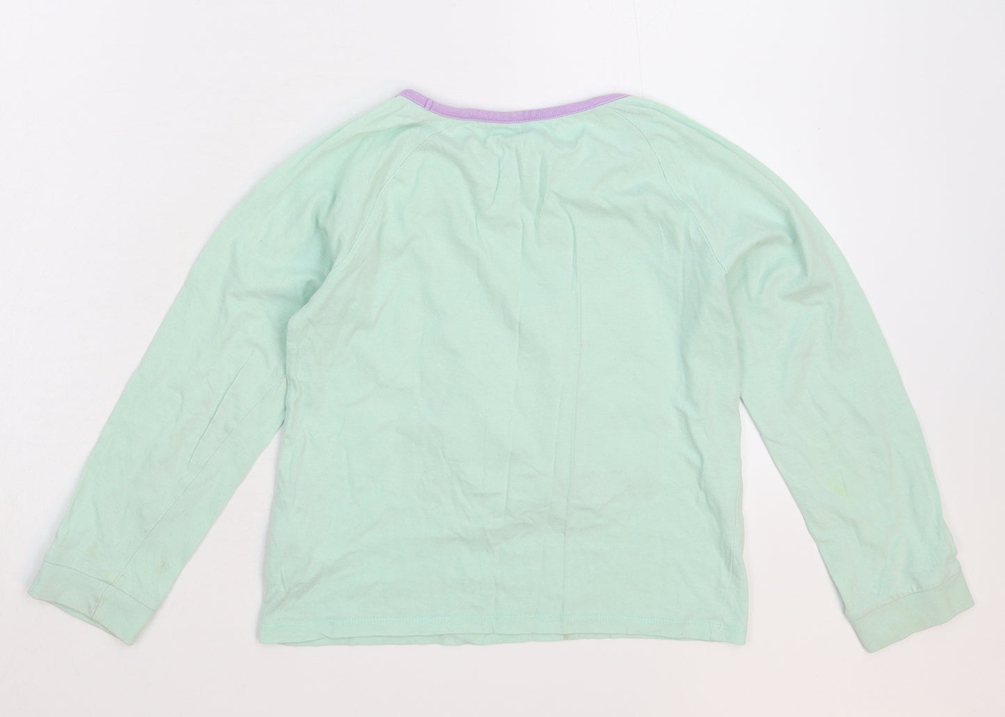 Avon Girls Green Solid  Top Pyjama Top Size 10 Years