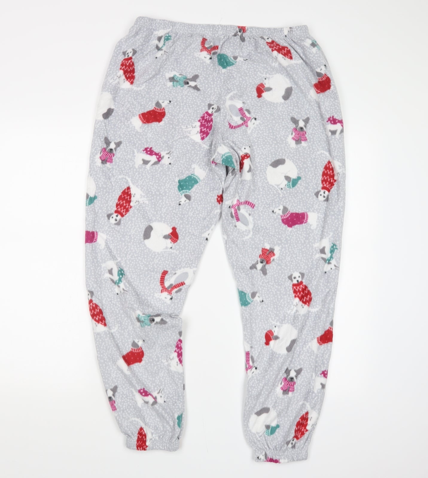 Marks and Spencer Womens Grey Geometric  Capri Pyjama Pants Size 16