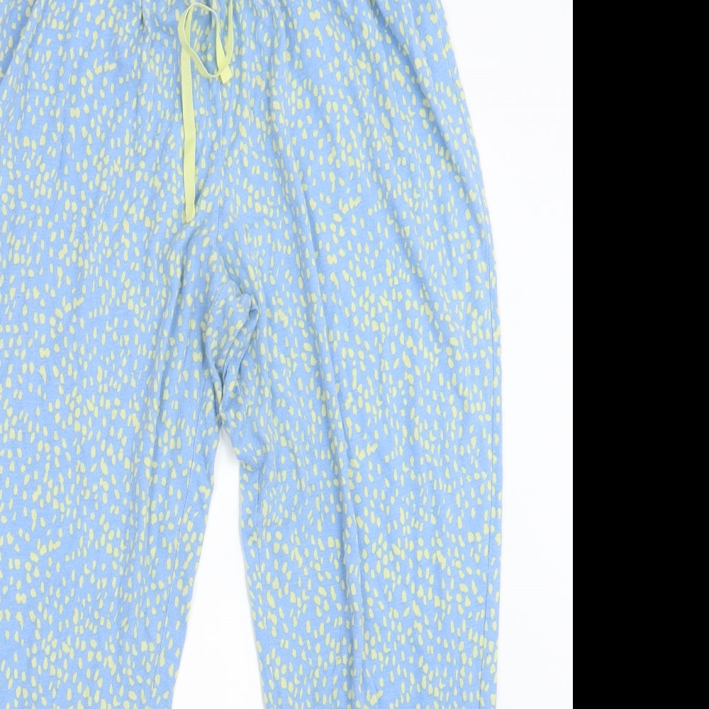 Matalan Womens Blue Geometric  Capri Pyjama Pants Size 16