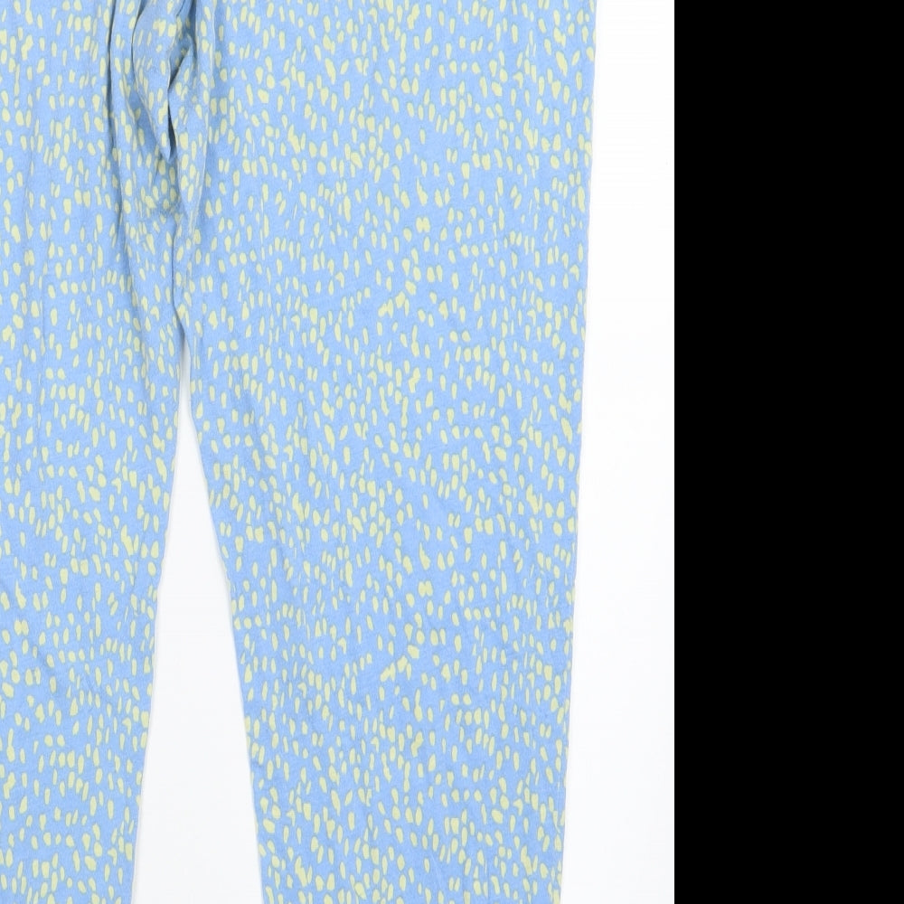 Matalan Womens Blue Geometric  Capri Pyjama Pants Size 16
