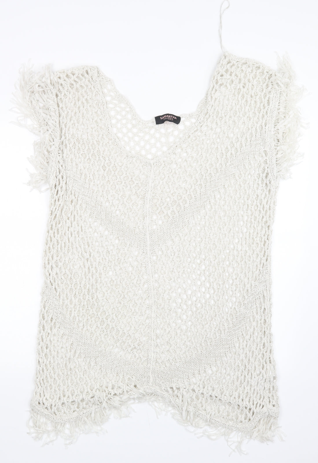 Samantha Faiers Womens White   Basic T-Shirt Size 20  - Beach Cover Up