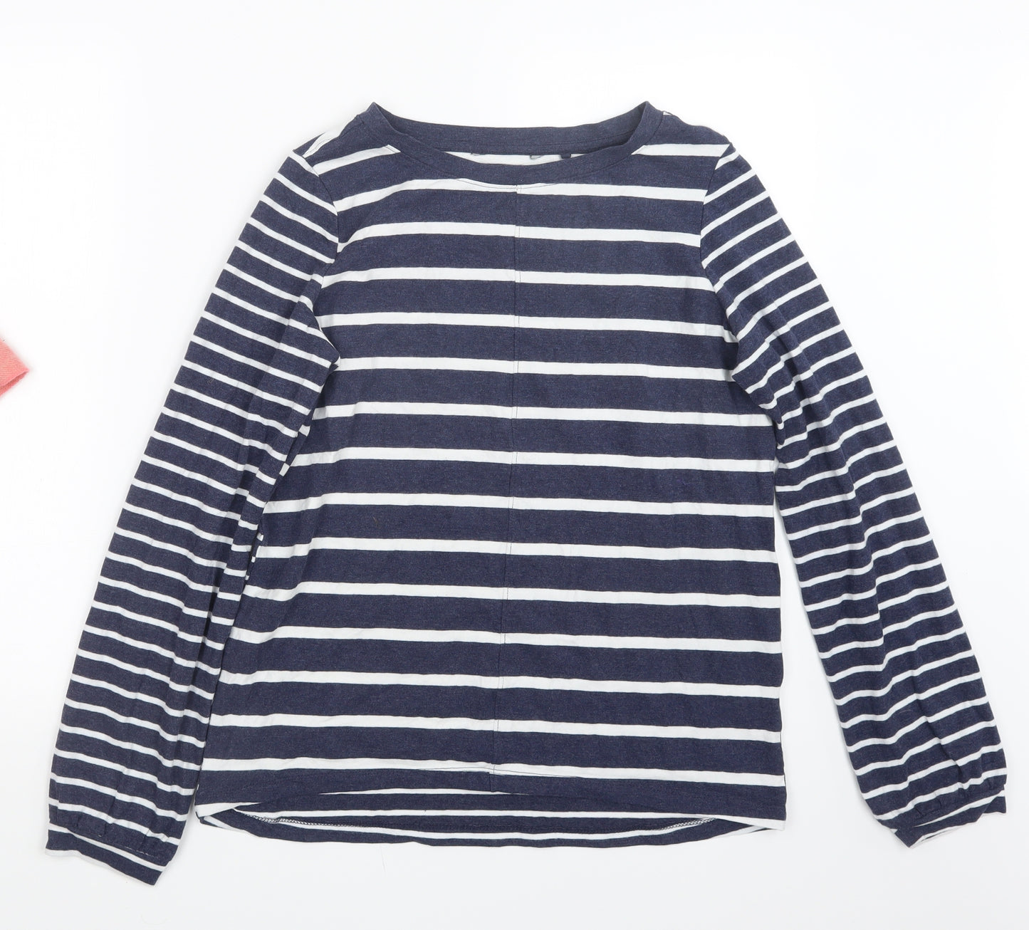 NEXT Womens Blue Striped  Basic T-Shirt Size 8