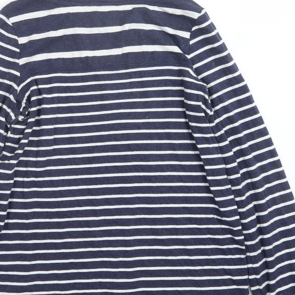 NEXT Womens Blue Striped  Basic T-Shirt Size 8