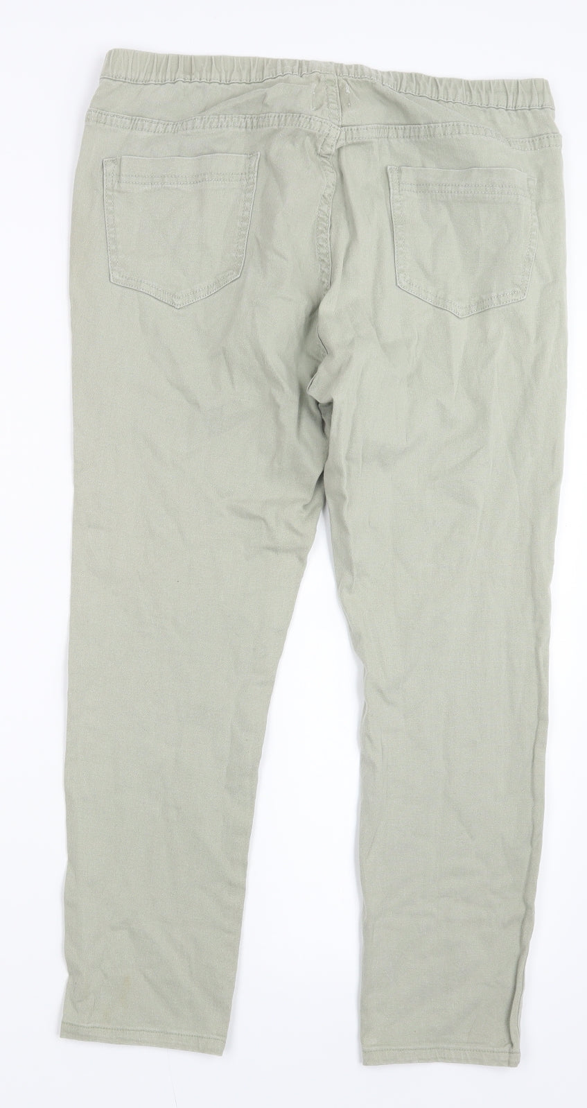 Just Me Womens Green  Denim Jegging Jeans Size 16 L25 in
