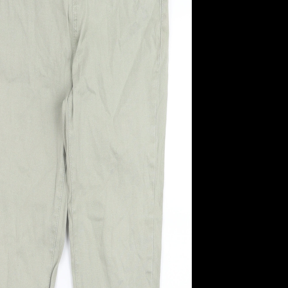 Just Me Womens Green  Denim Jegging Jeans Size 16 L25 in