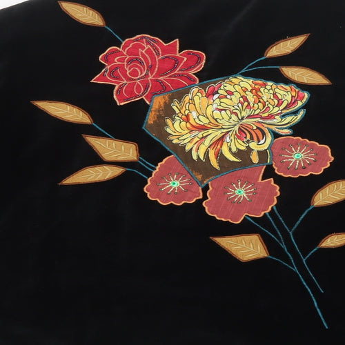 Indigo Moon Womens Black  Velvet Jacket  Size 3XL