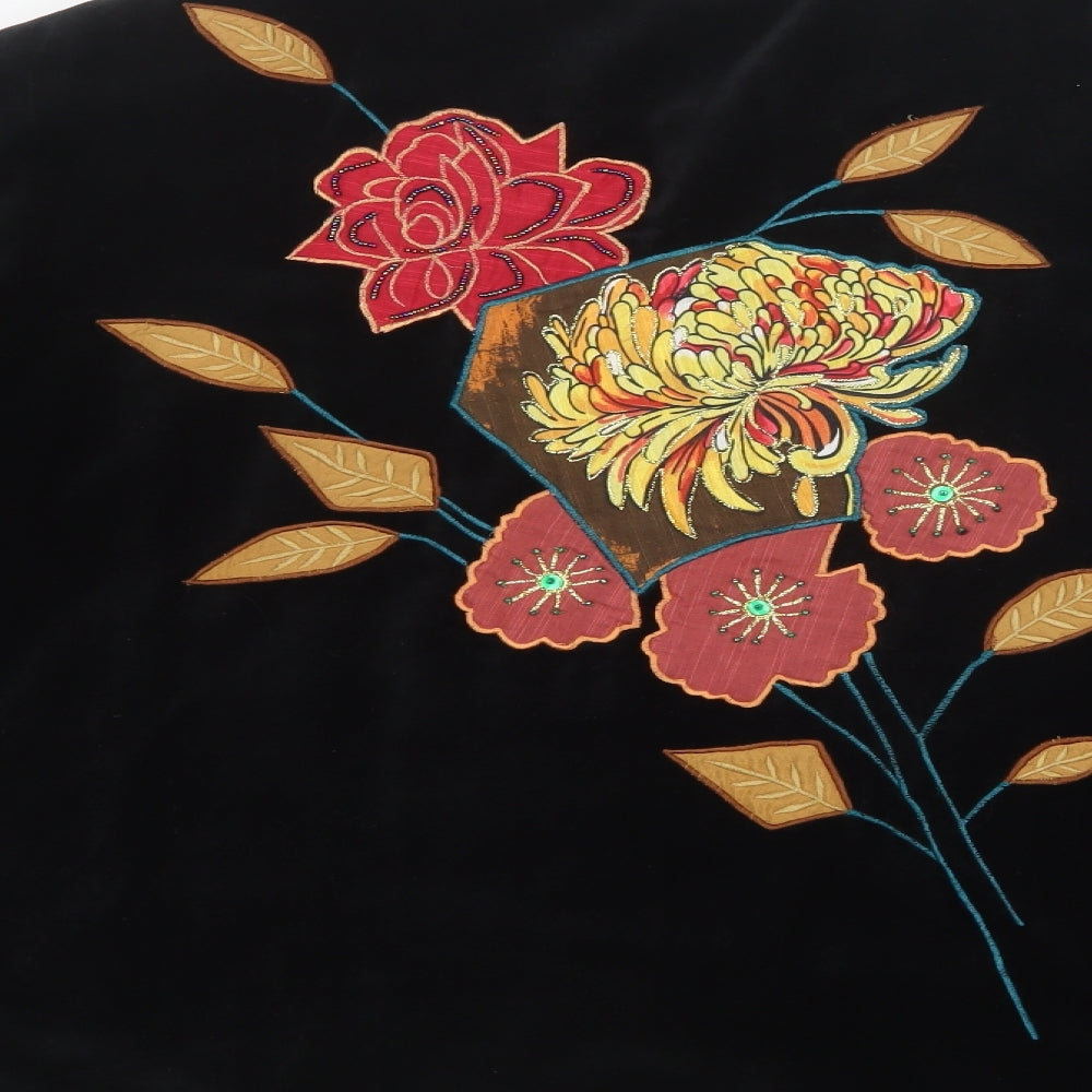 Indigo Moon Womens Black  Velvet Jacket  Size 3XL