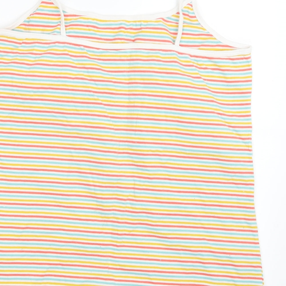 Papaya Womens Yellow Striped  Basic Tank Size 20