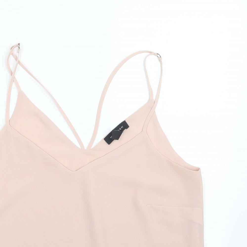 New Look Womens Pink   Basic Tank Size 14