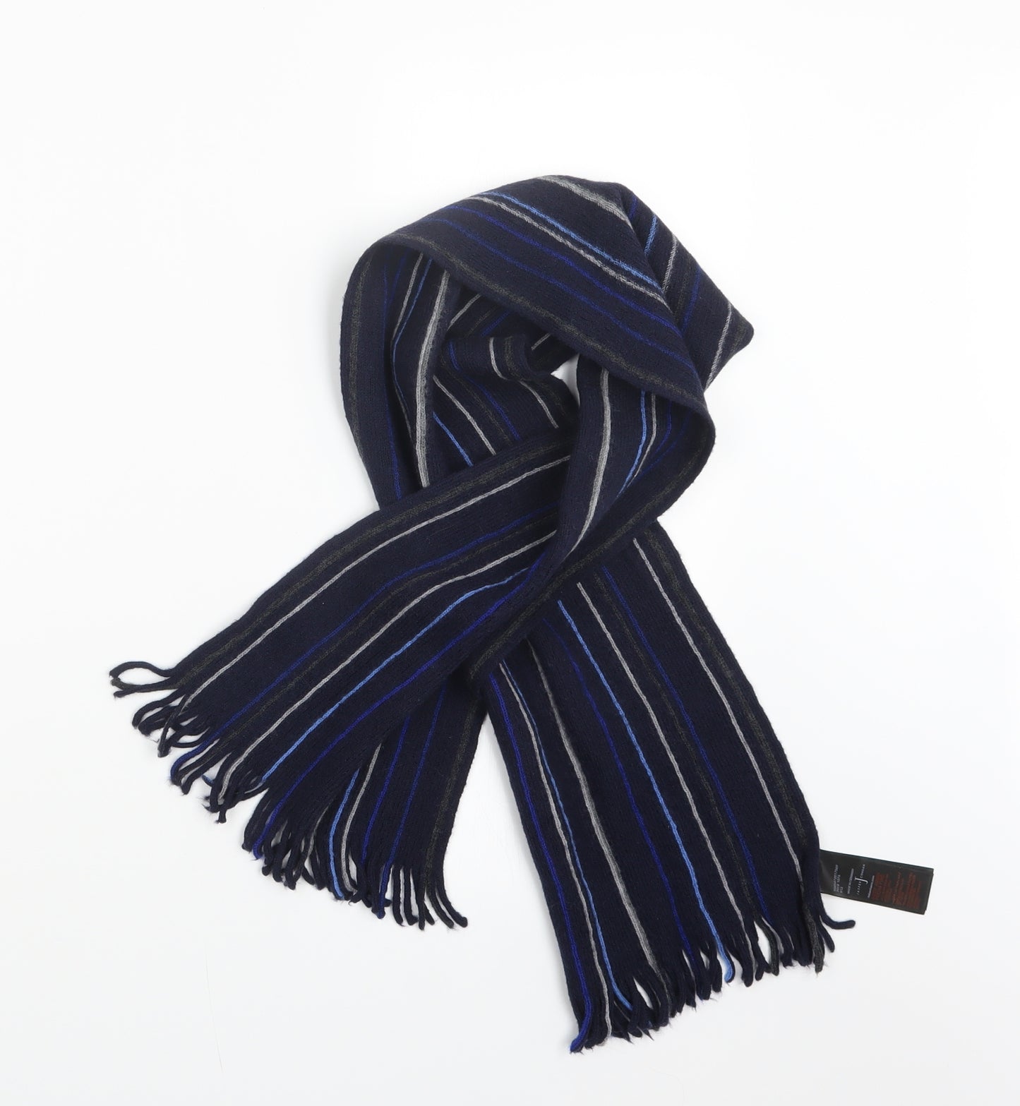 Jasper Conran Mens Blue  Knit Scarf  One Size