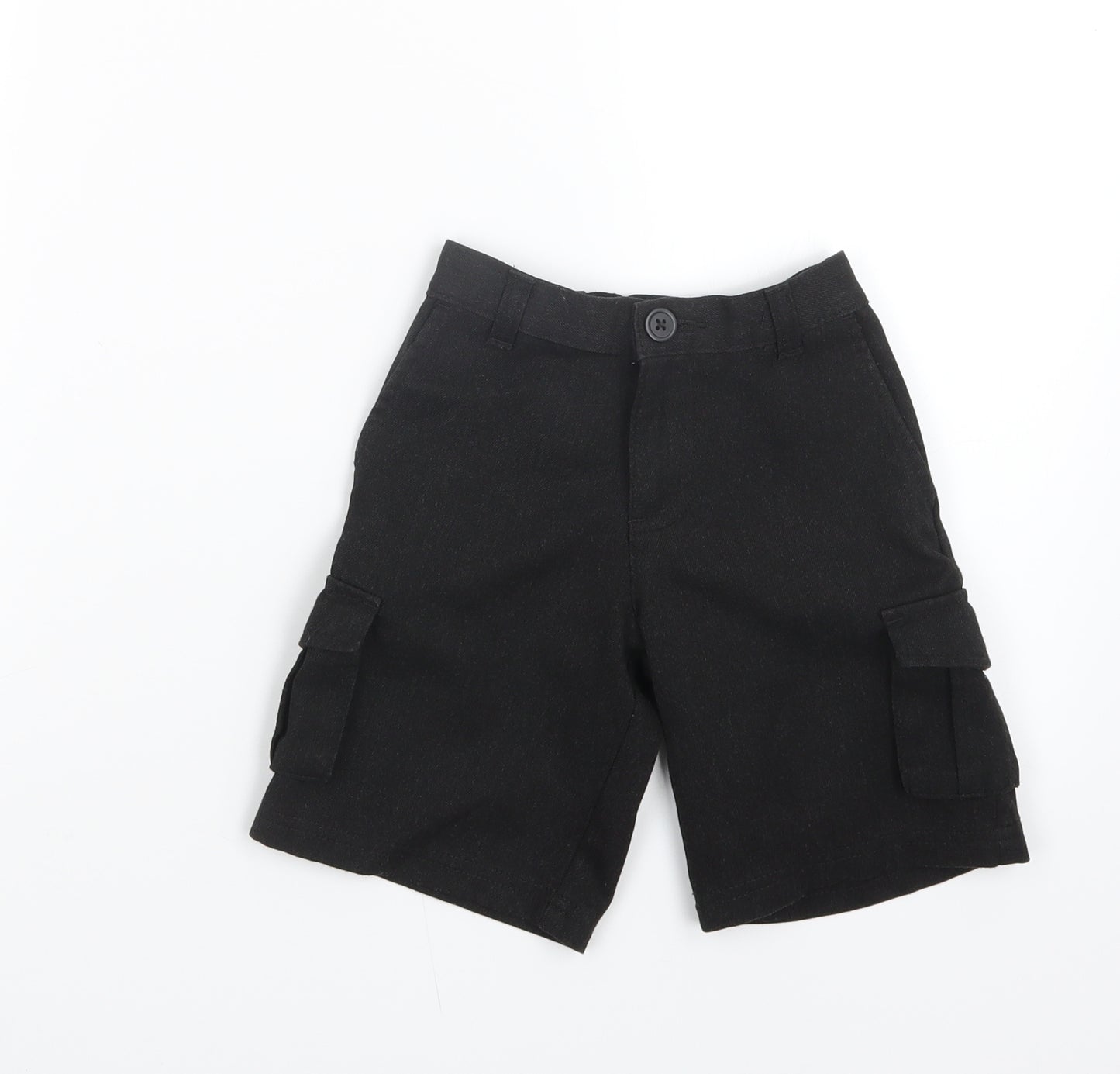 George Boys Black   Cropped Trousers Size 3-4 Years