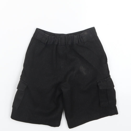 George Boys Black   Cropped Trousers Size 3-4 Years