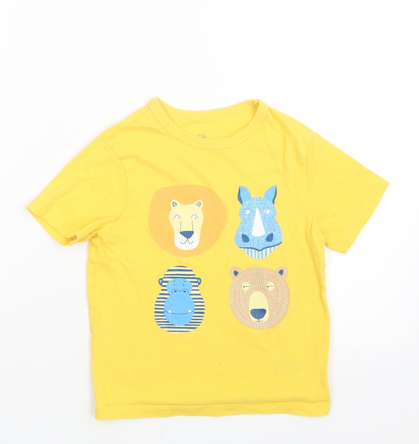 Gap Boys Yellow   Basic T-Shirt Size 4 Years