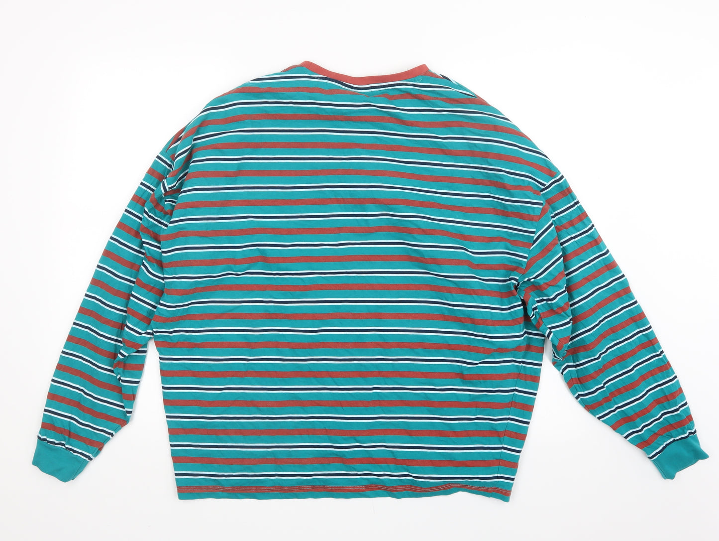 ASOS Mens Blue Striped   T-Shirt Size L