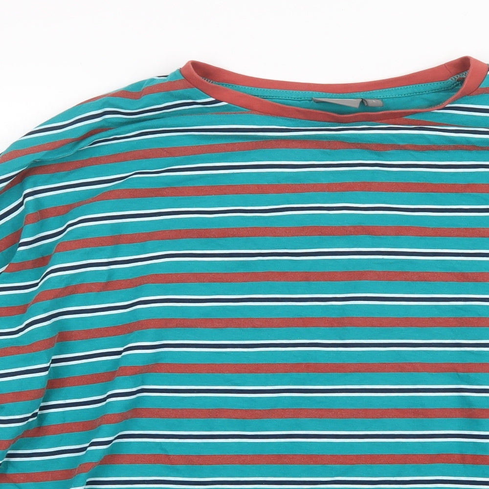 ASOS Mens Blue Striped   T-Shirt Size L