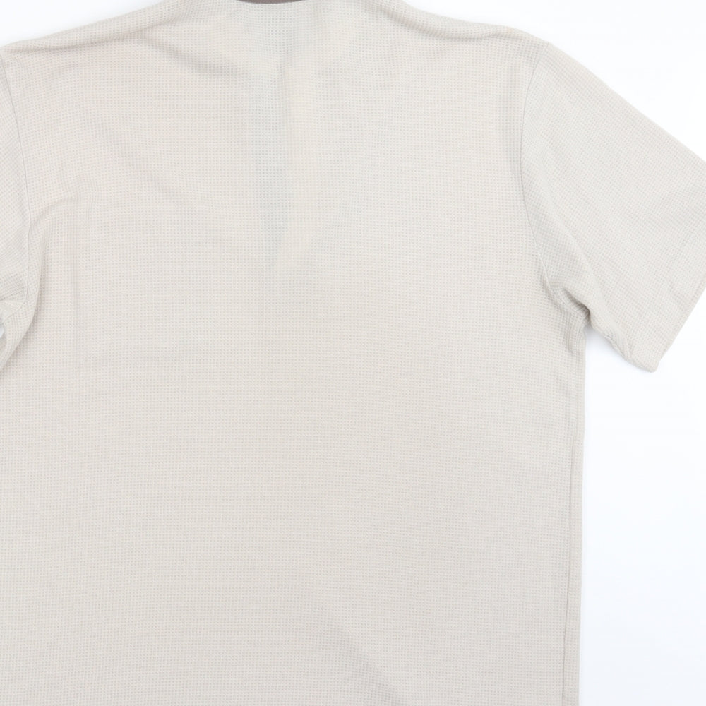 Tootal Mens Beige    Polo Size L