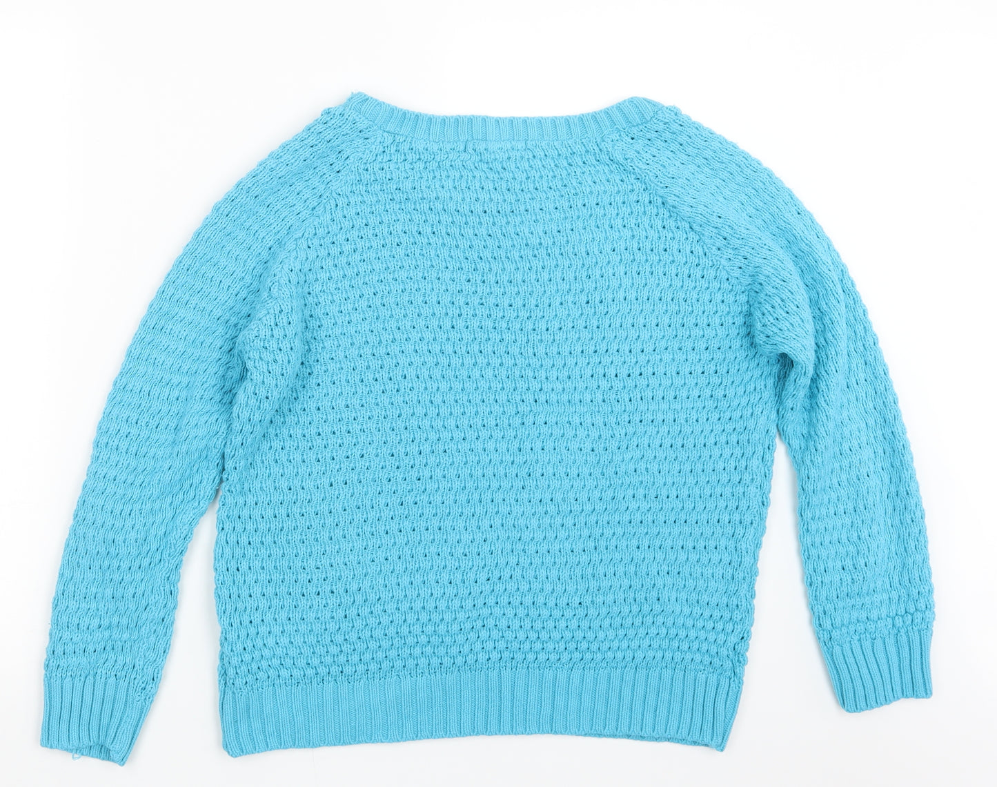 Internacionale Womens Blue  Knit Pullover Jumper Size M