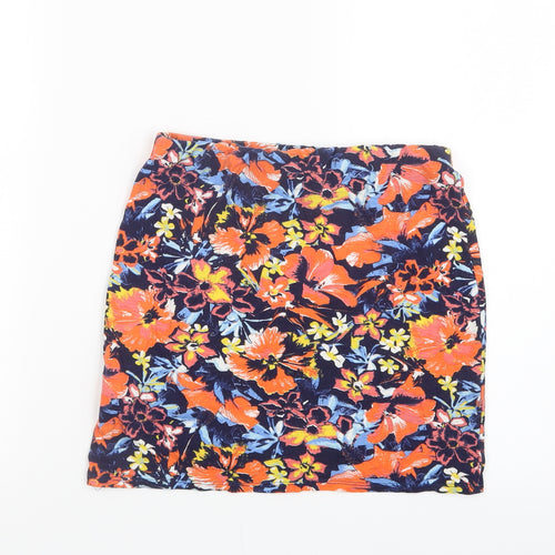 Atmosphere Womens Blue Floral  Straight & Pencil Skirt Size 10