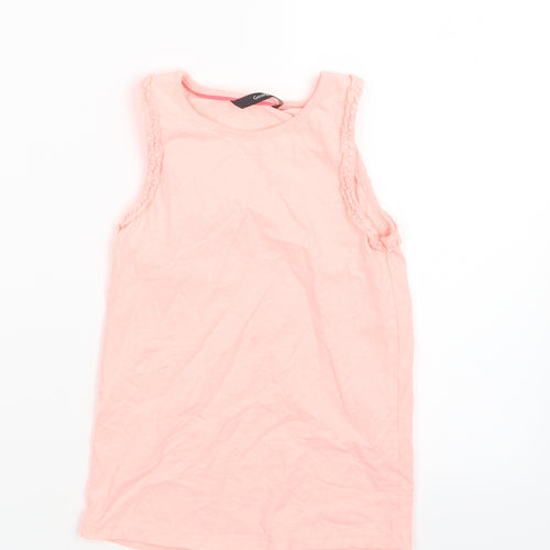 George Girls Pink   Basic T-Shirt Size 7-8 Years