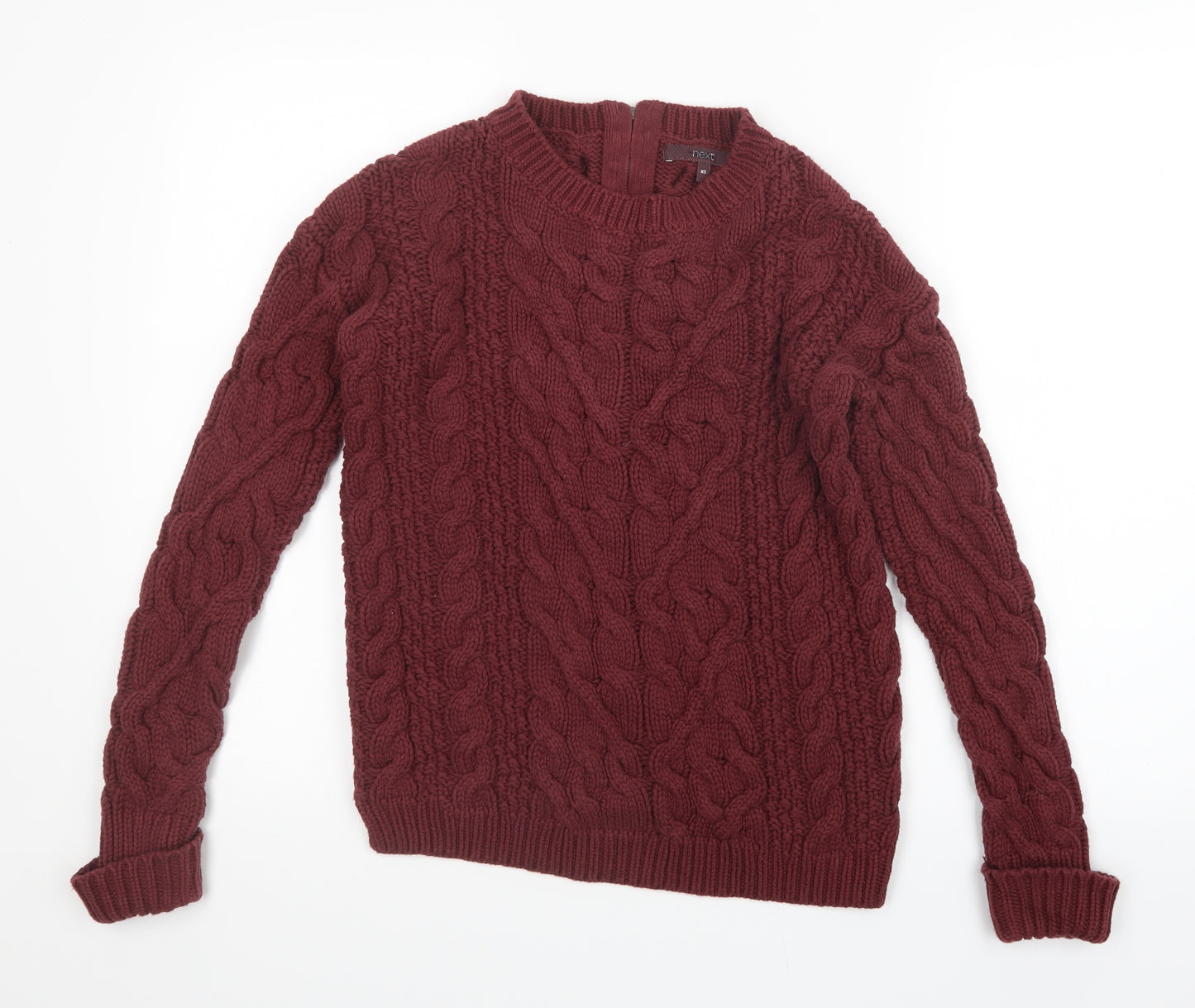 NEXT Womens Red  Knit Pullover Jumper Size XS