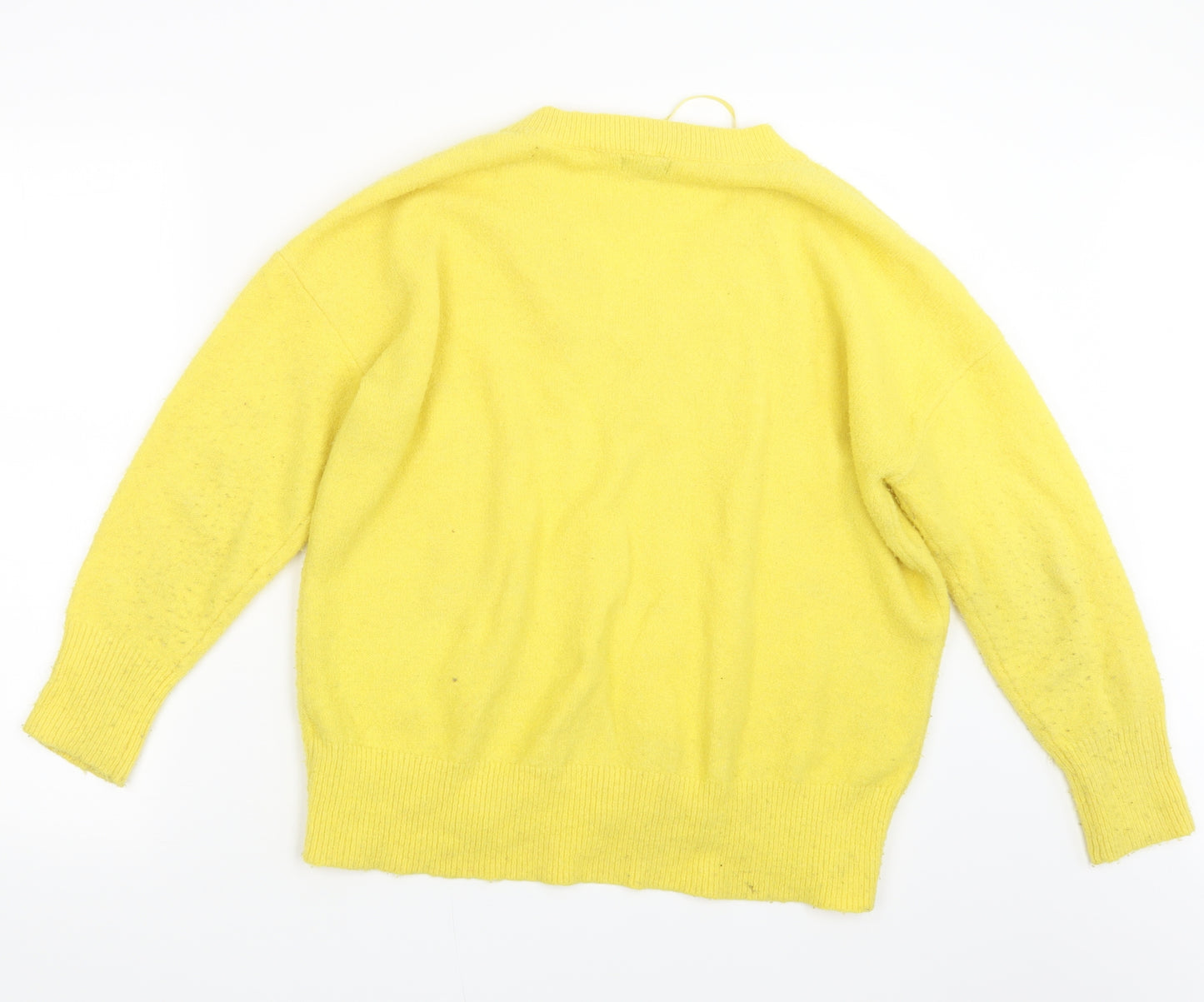 Primark Womens Yellow  Knit Pullover Jumper Size 10