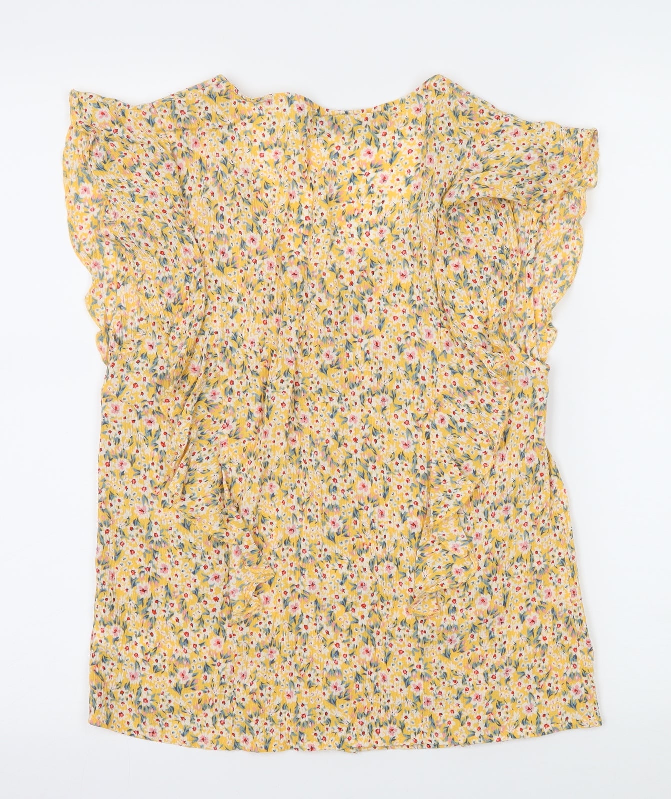 F&F Womens Yellow   Basic Blouse Size 10