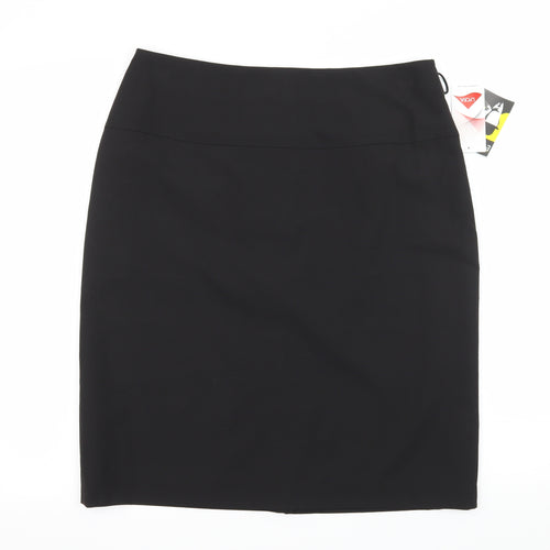 Club Class Womens Black   A-Line Skirt Size 14