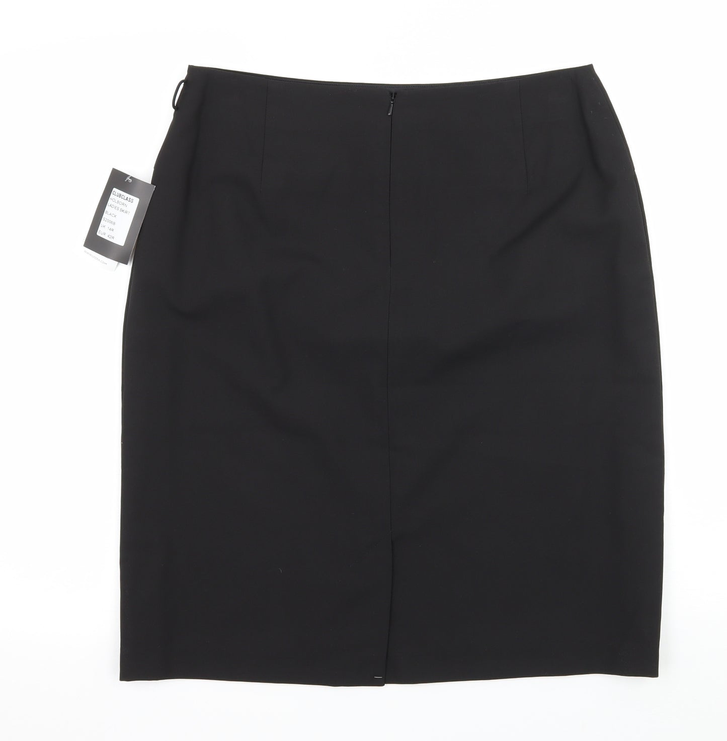 Club Class Womens Black   A-Line Skirt Size 14