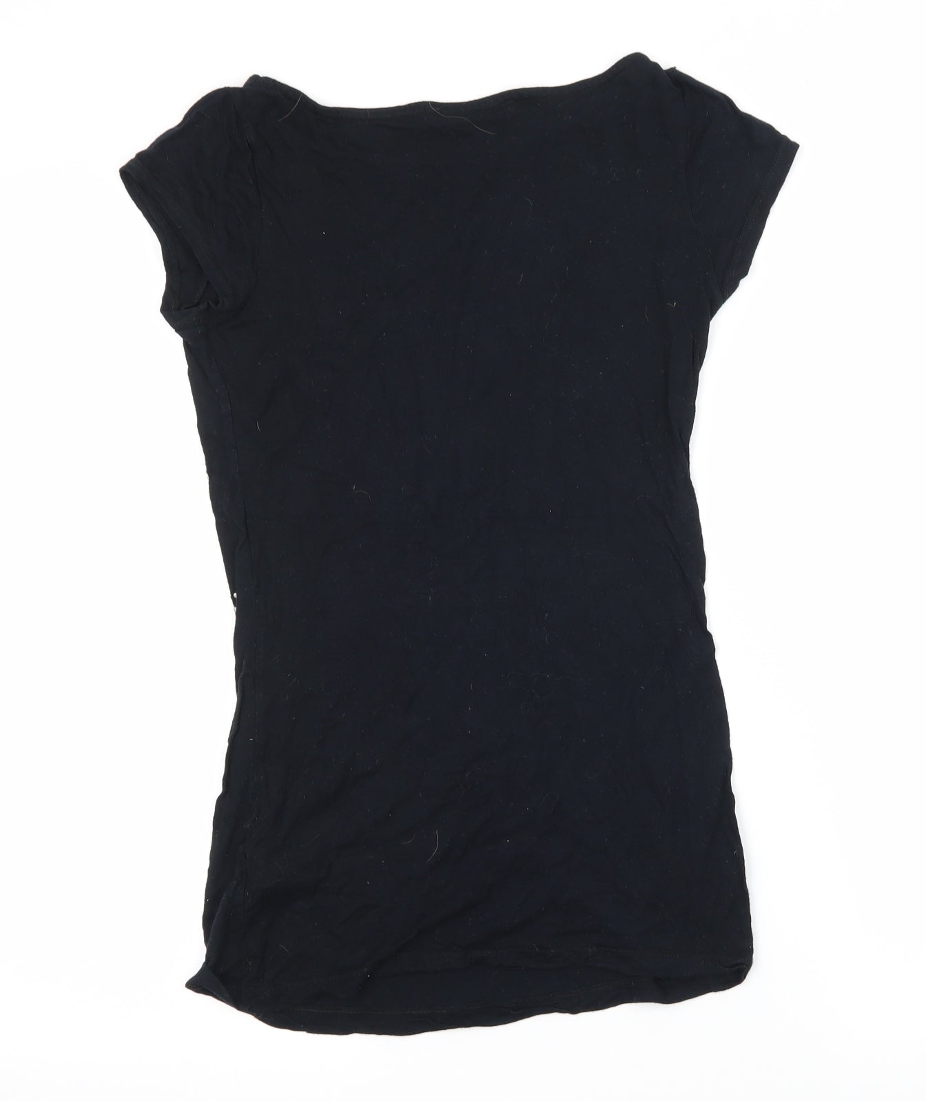 South Womens Black  Jersey Basic T-Shirt Size 10  - Love Rocks