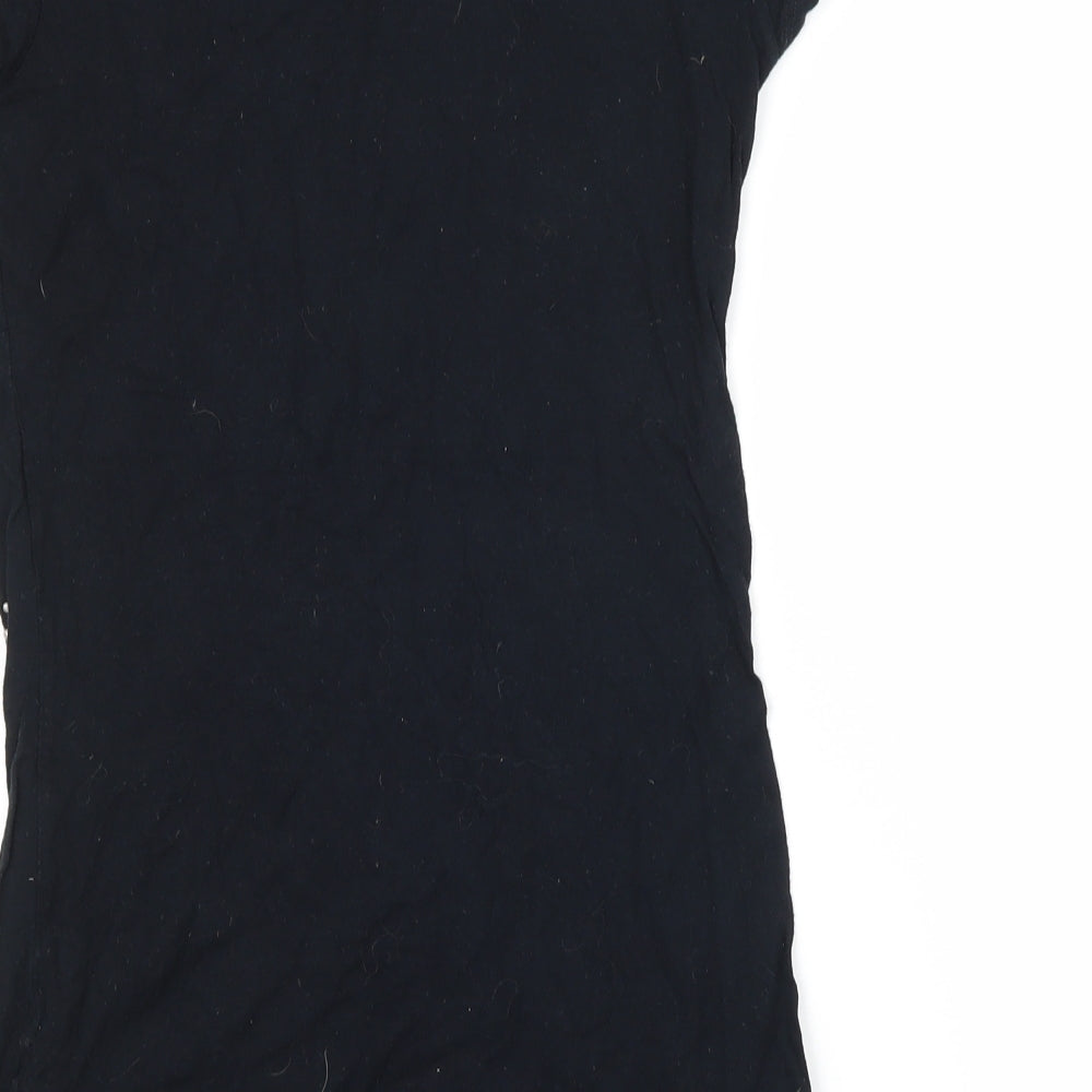 South Womens Black  Jersey Basic T-Shirt Size 10  - Love Rocks