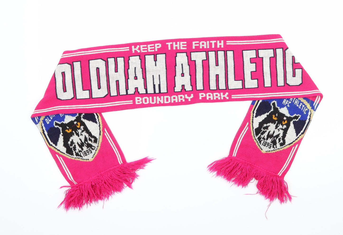 Oldham Athletic AFC Football Scarf 51 in 7.5 in