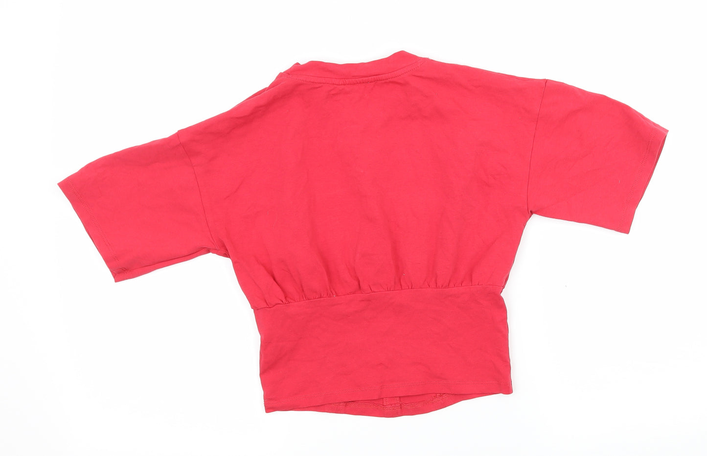 Candy Couture Womens Red  Jersey Basic T-Shirt Size 12