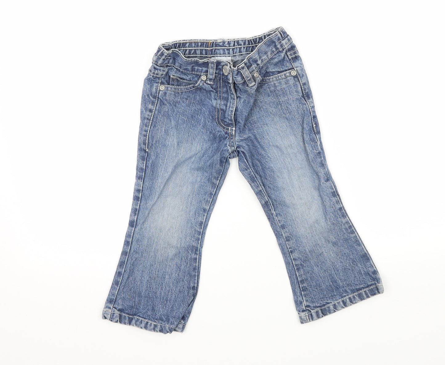 Kikstar Boys Blue  Denim Straight Jeans Size 2 Years