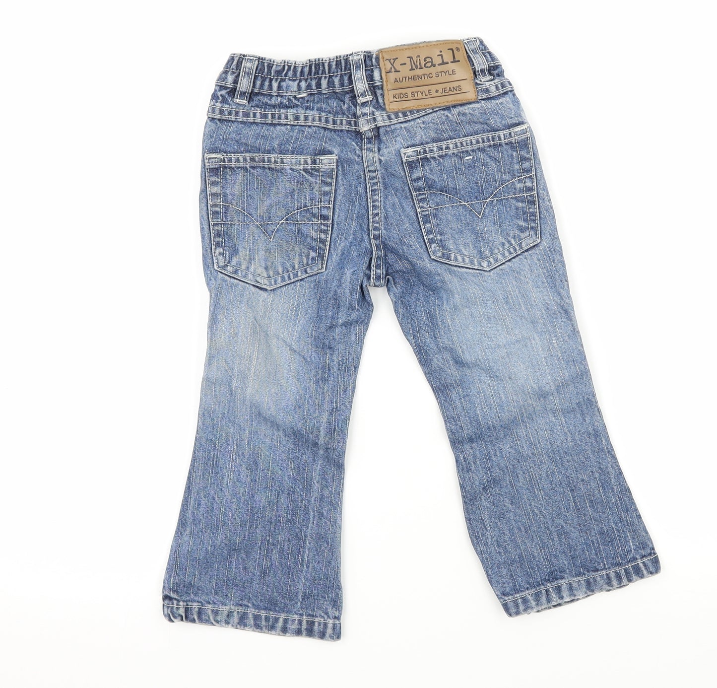 Kikstar Boys Blue  Denim Straight Jeans Size 2 Years