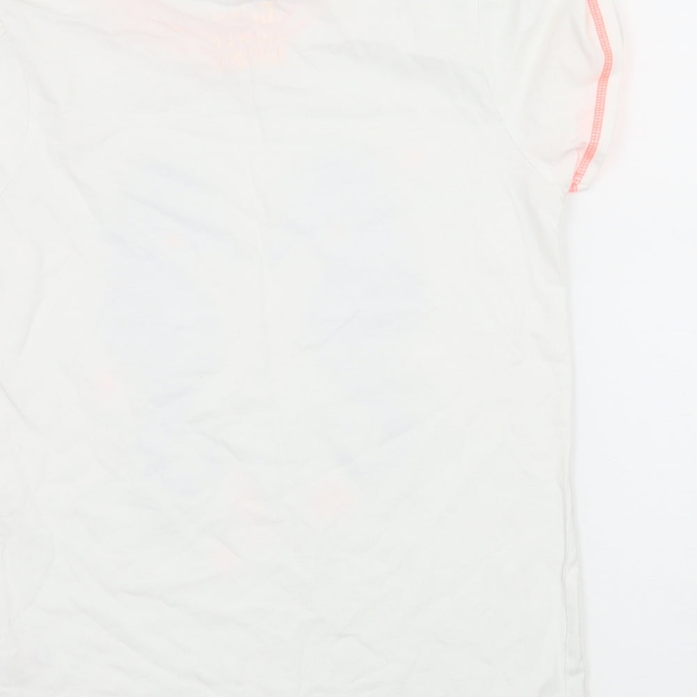 TU Girls White  Jersey Basic T-Shirt Size 11-12 Years  - Sea Horse