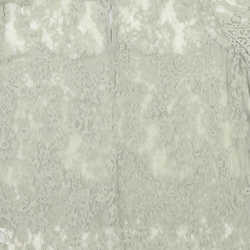 NEXT Womens Green  Lace Basic T-Shirt Size 12