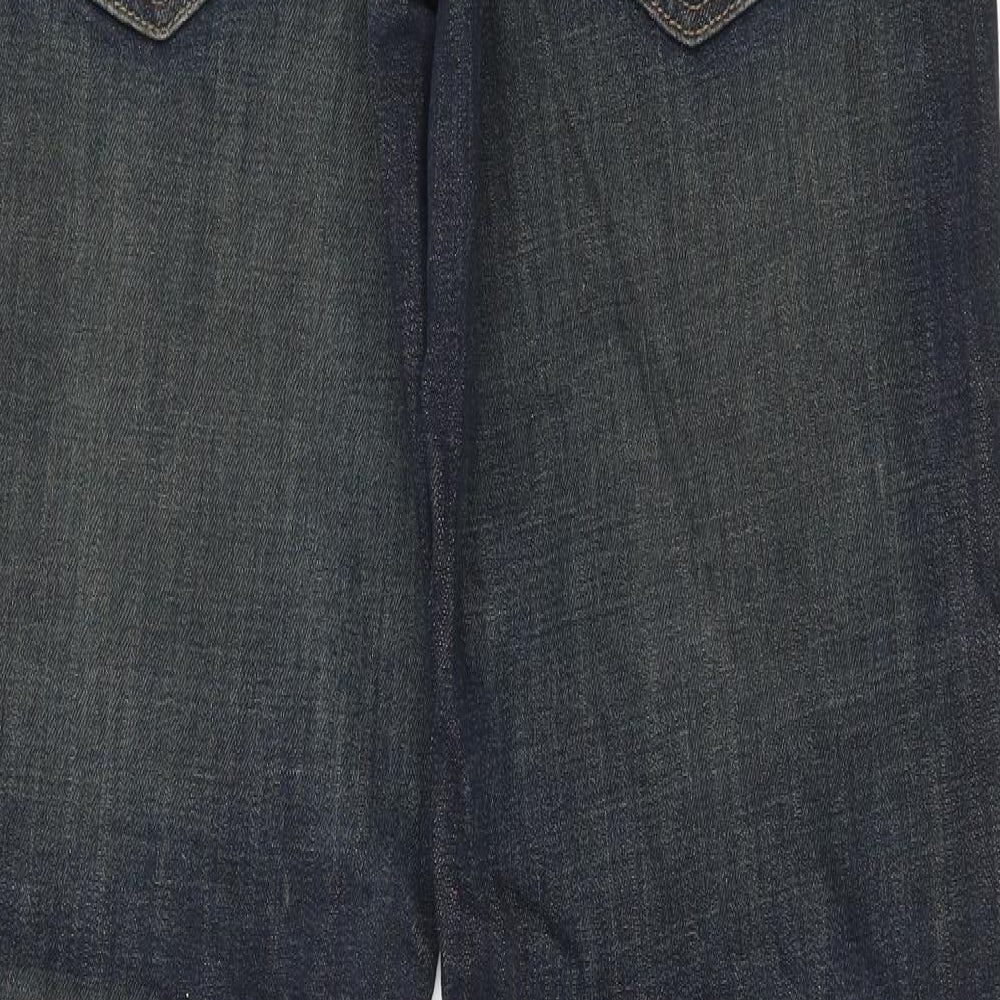 George Mens Blue  Denim Straight Jeans Size 34 in L33 in