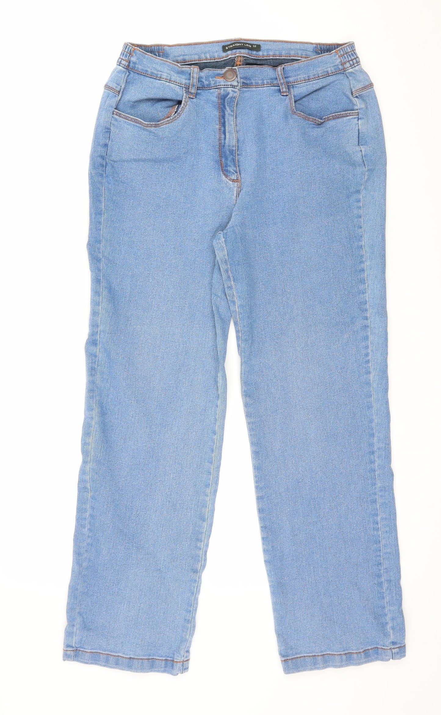 Bonmarché Womens Blue  Denim Cropped Jeans Size 12 L26 in