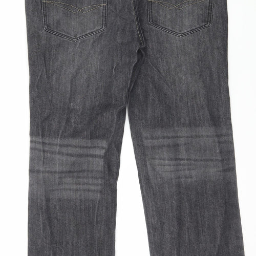Lee Cooper Mens Grey  Denim Straight Jeans Size 32 in L30 in