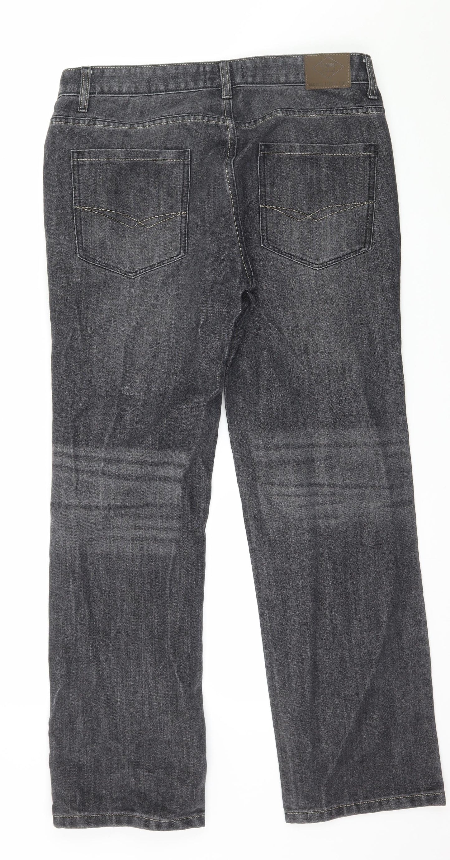 Lee Cooper Mens Grey  Denim Straight Jeans Size 32 in L30 in