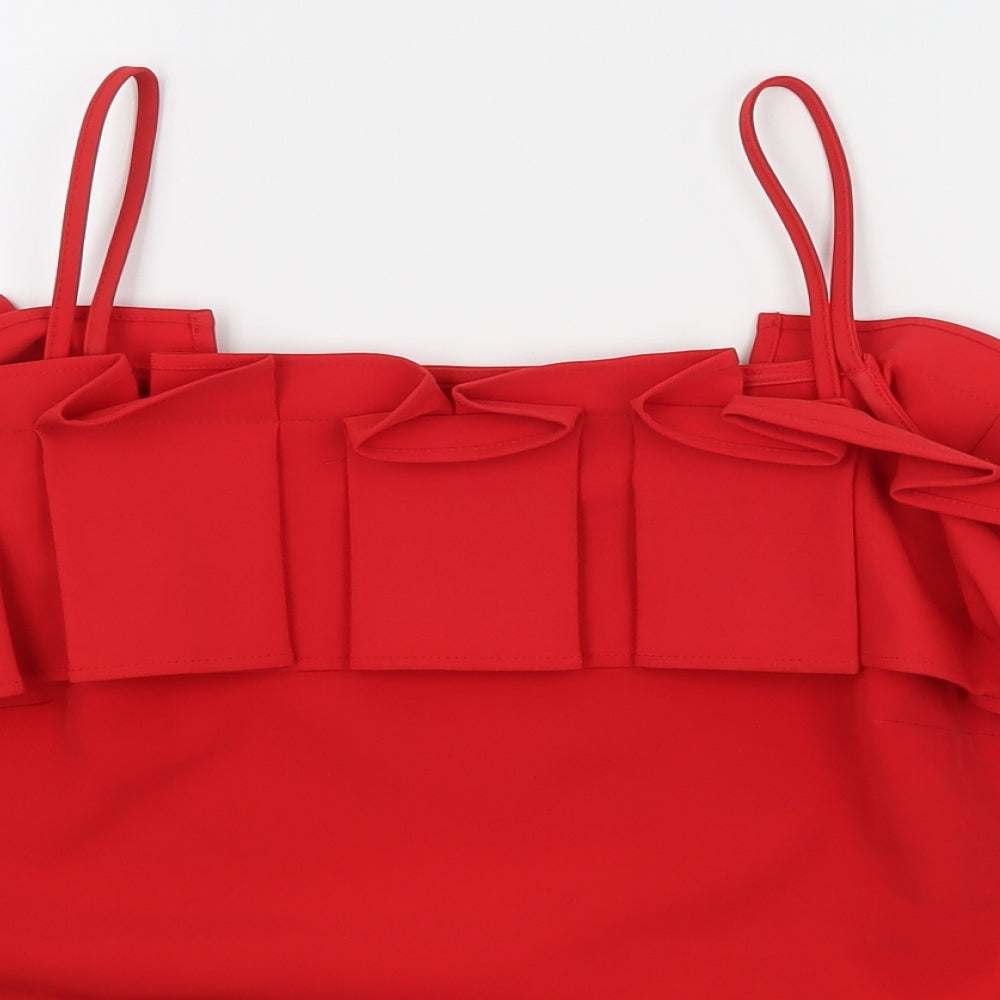 River Island Womens Red   Camisole Tank Size 12