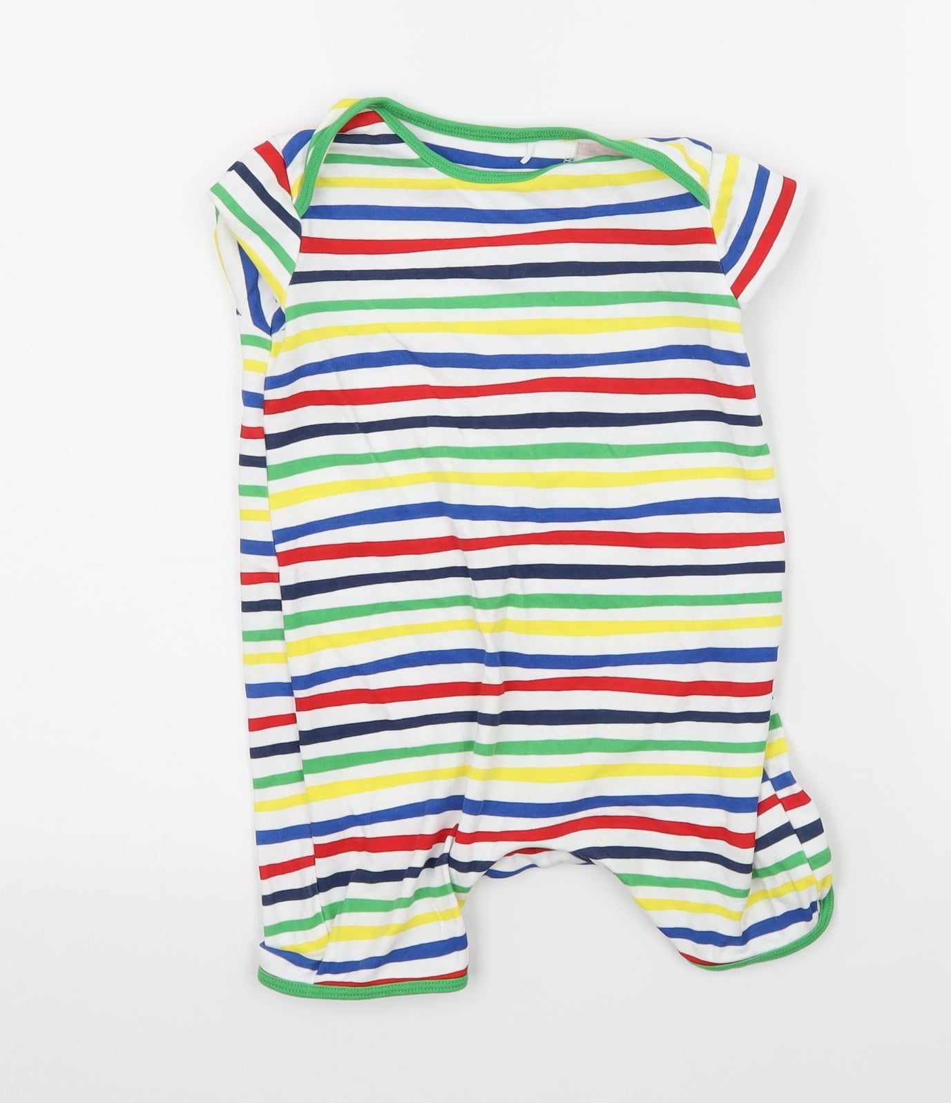 Mini Club Baby Multicoloured Striped Jersey Babygrow One-Piece Size 9-12 Months