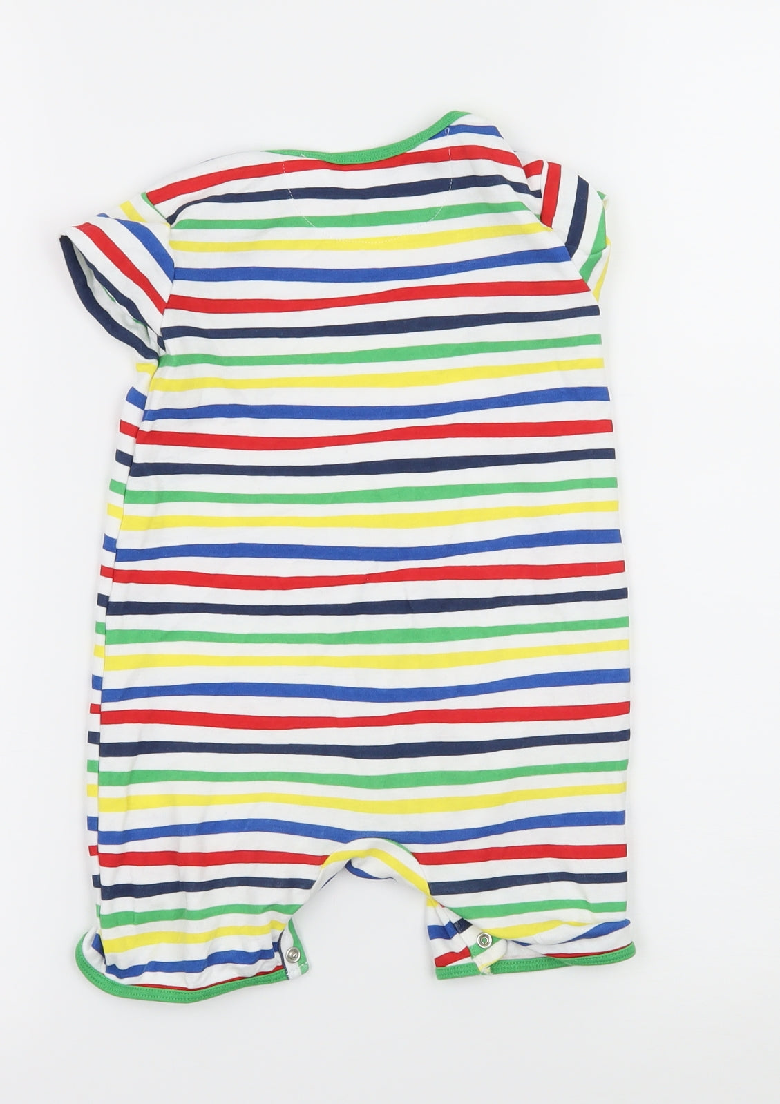 Mini Club Baby Multicoloured Striped Jersey Babygrow One-Piece Size 9-12 Months