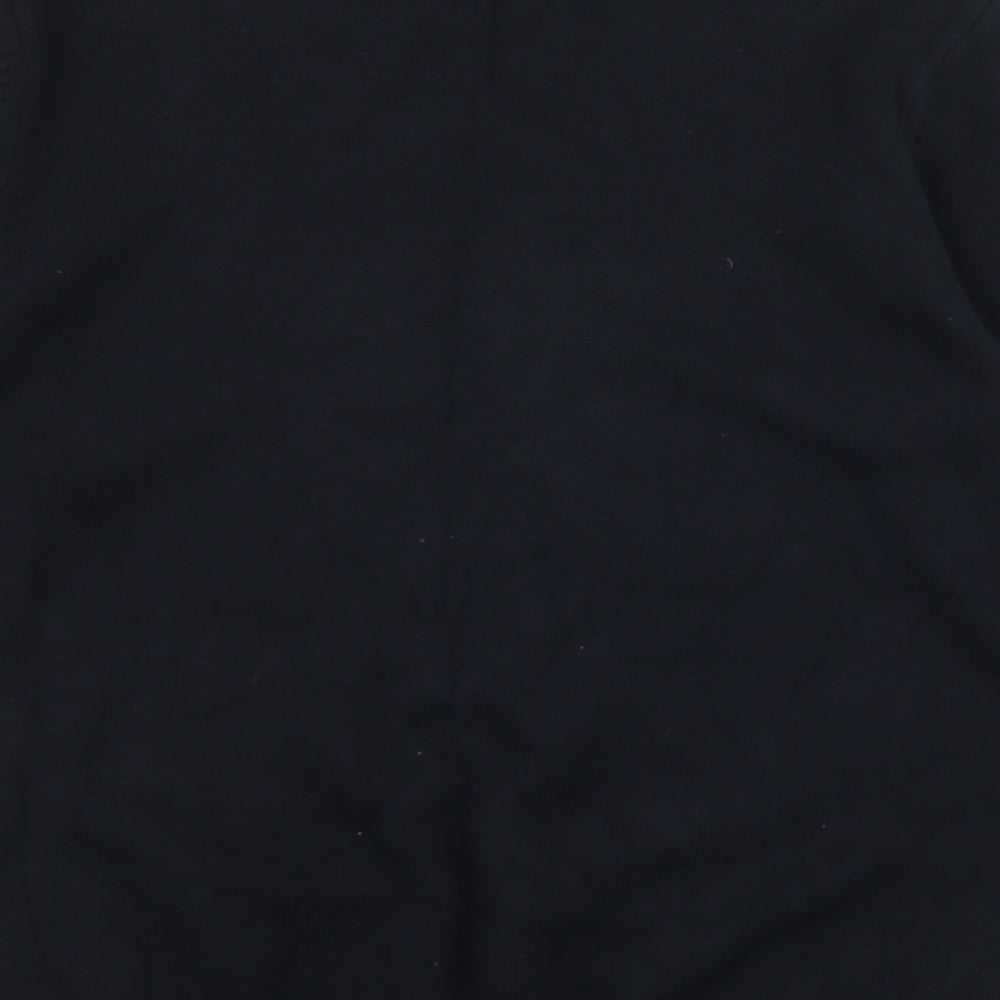 Maine Mens Black  Knit Pullover Jumper Size L