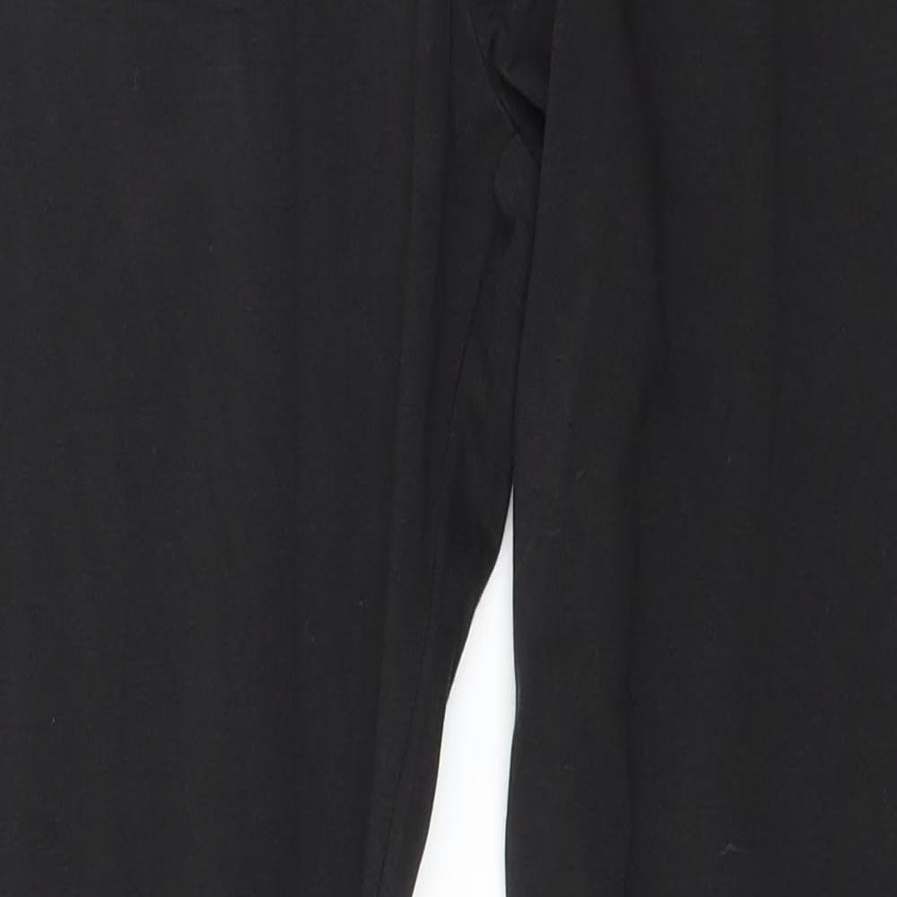 PUMA Womens Black  Jersey Capri Leggings Size 10 L26 in