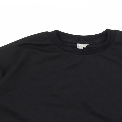 ASOS Womens Black  Jacquard Pullover Sweatshirt Size 6